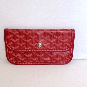 Goyard Saint Louis Red Pouch/Card case AUTHENTIC